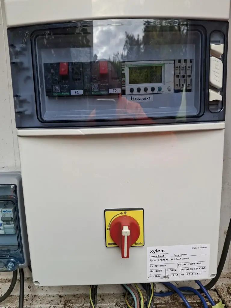 coffret électrique pompe de relevage